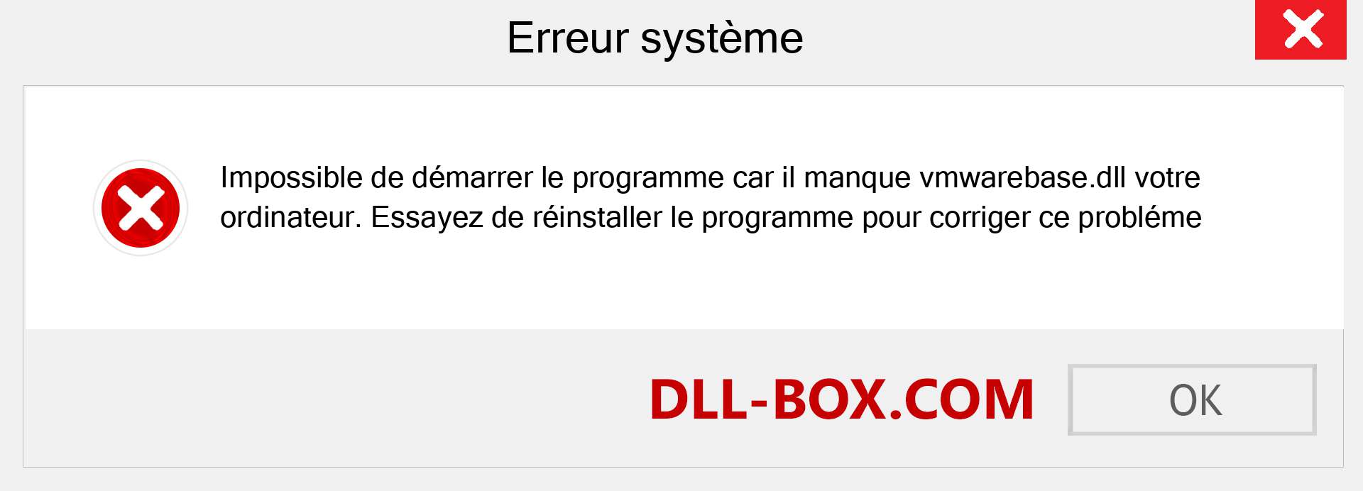 Le fichier vmwarebase.dll est manquant ?. Télécharger pour Windows 7, 8, 10 - Correction de l'erreur manquante vmwarebase dll sur Windows, photos, images